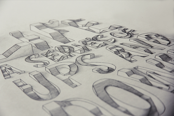 3D typography by Lex Wilson